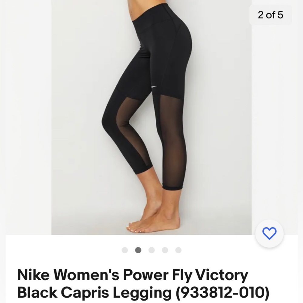 Nike Women’s Power Fly Victory Capri Leggings (L)